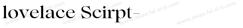 lovelace Scirpt字体转换